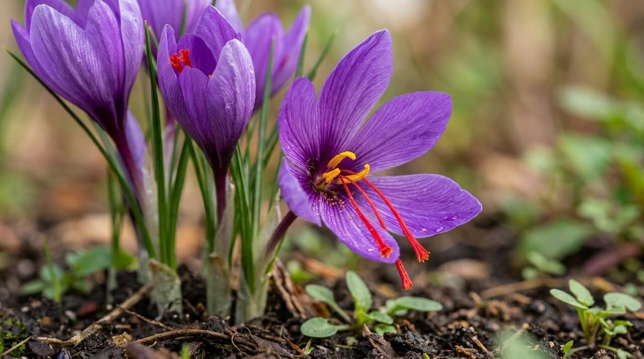Safranblüten, Crocus sativus